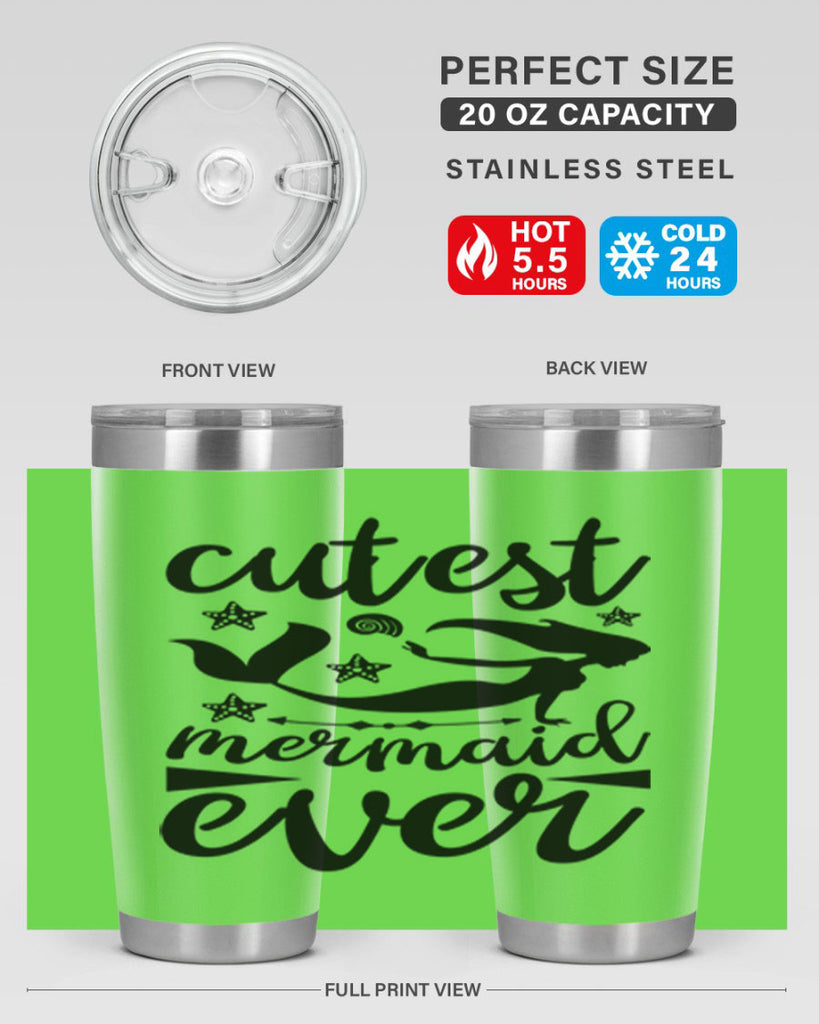 Cutest mermaid ever design 103#- mermaid- Tumbler