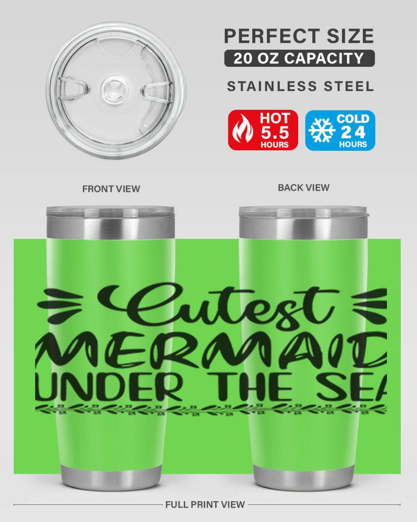Cutest mermaid under the sea 105#- mermaid- Tumbler