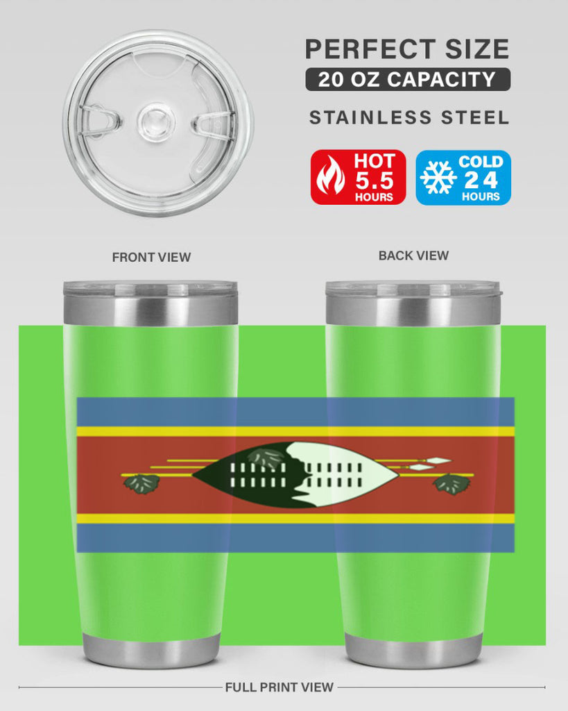 Eswatini 141#- world flags- Tumbler