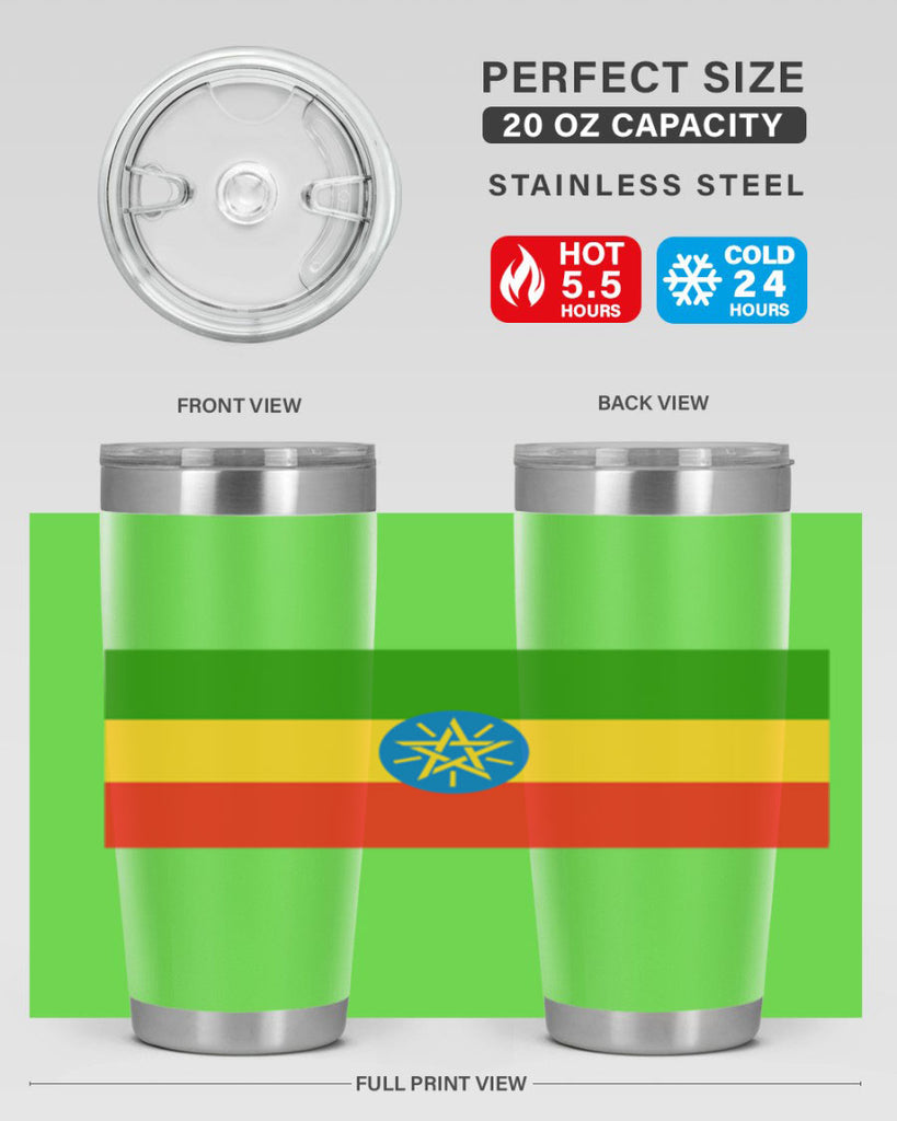 Ethiopia 140#- world flags- Tumbler