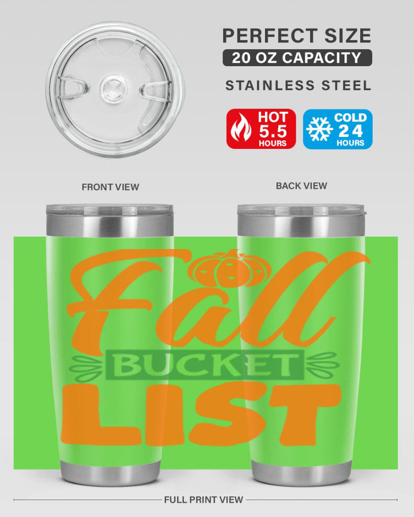 Fall Bucket List 93#- fall- Tumbler