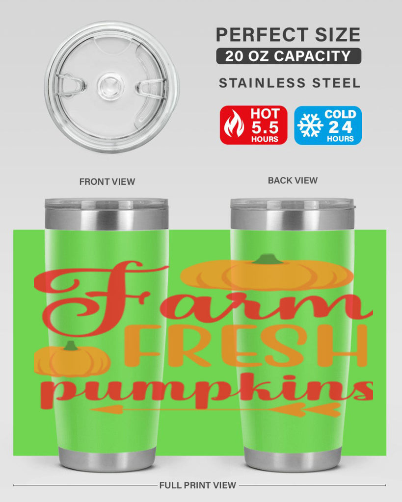 FarmFreshPumpkins 177#- fall- Tumbler