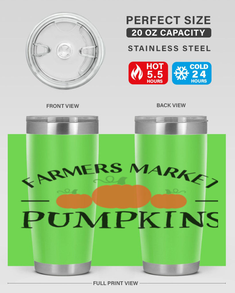Farmers Market Pumpkins 178#- fall- Tumbler