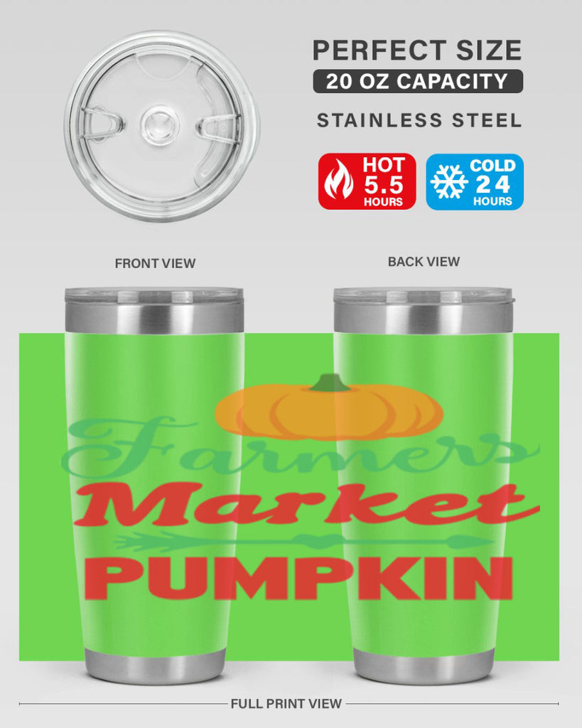 FarmersMarketPumpkin 180#- fall- Tumbler