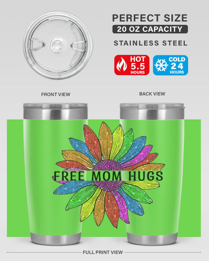 Free Mom Hugs Gay Pride Lgbt Flower 26#- lgbt- Tumbler