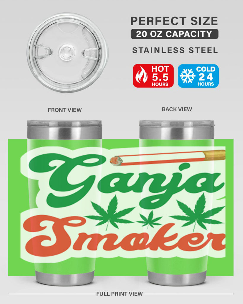 Ganja Smoker 90#- marijuana- Tumbler