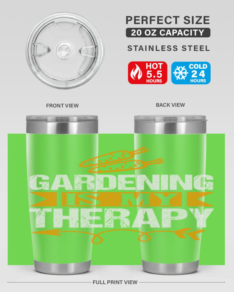 Gardending is my Therapy 64#- farming and gardening- Tumbler