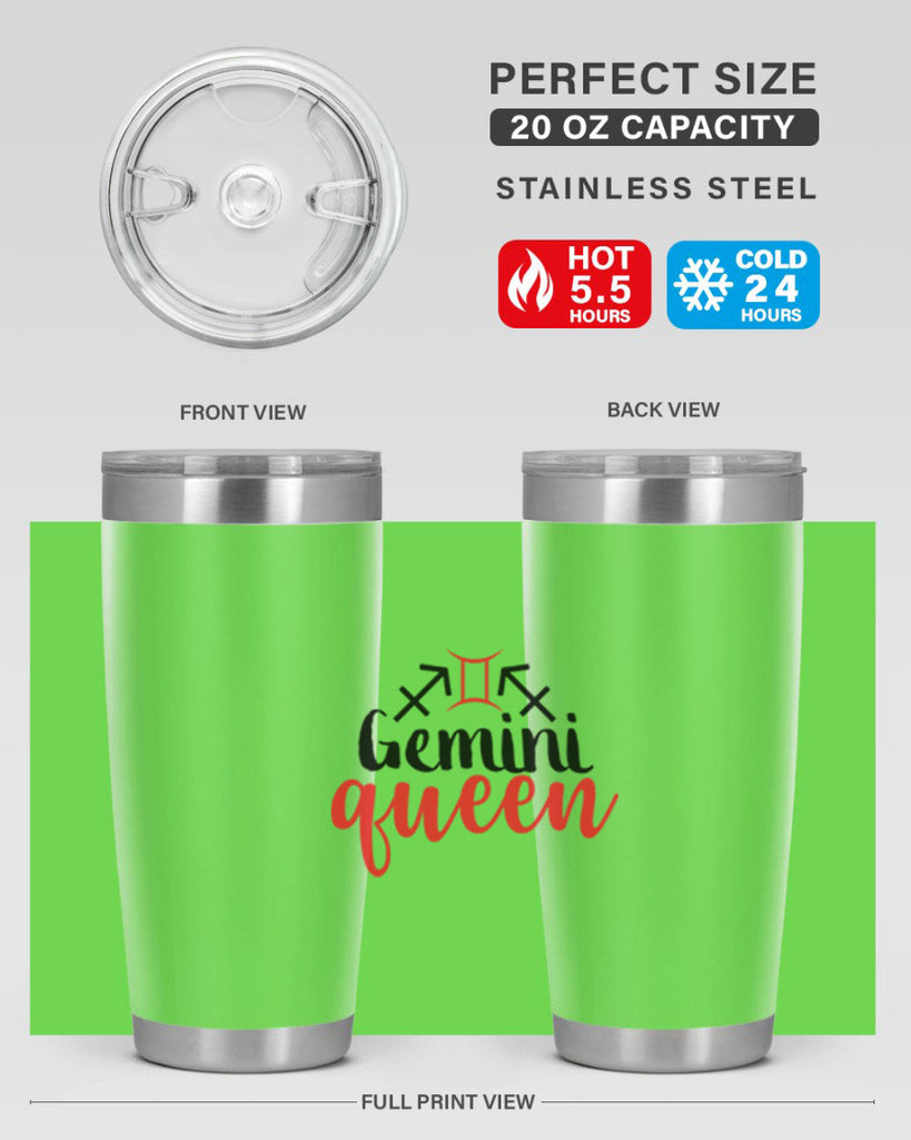 Gemini queen 215#- zodiac- Tumbler