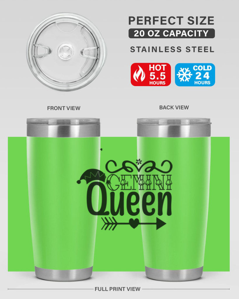 Gemini queen 230#- zodiac- Tumbler