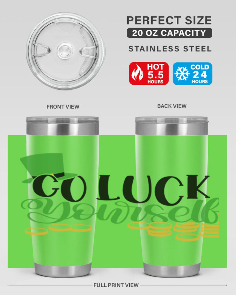 Go Lucky Yourself Style 98#- St Patricks Day- Tumbler