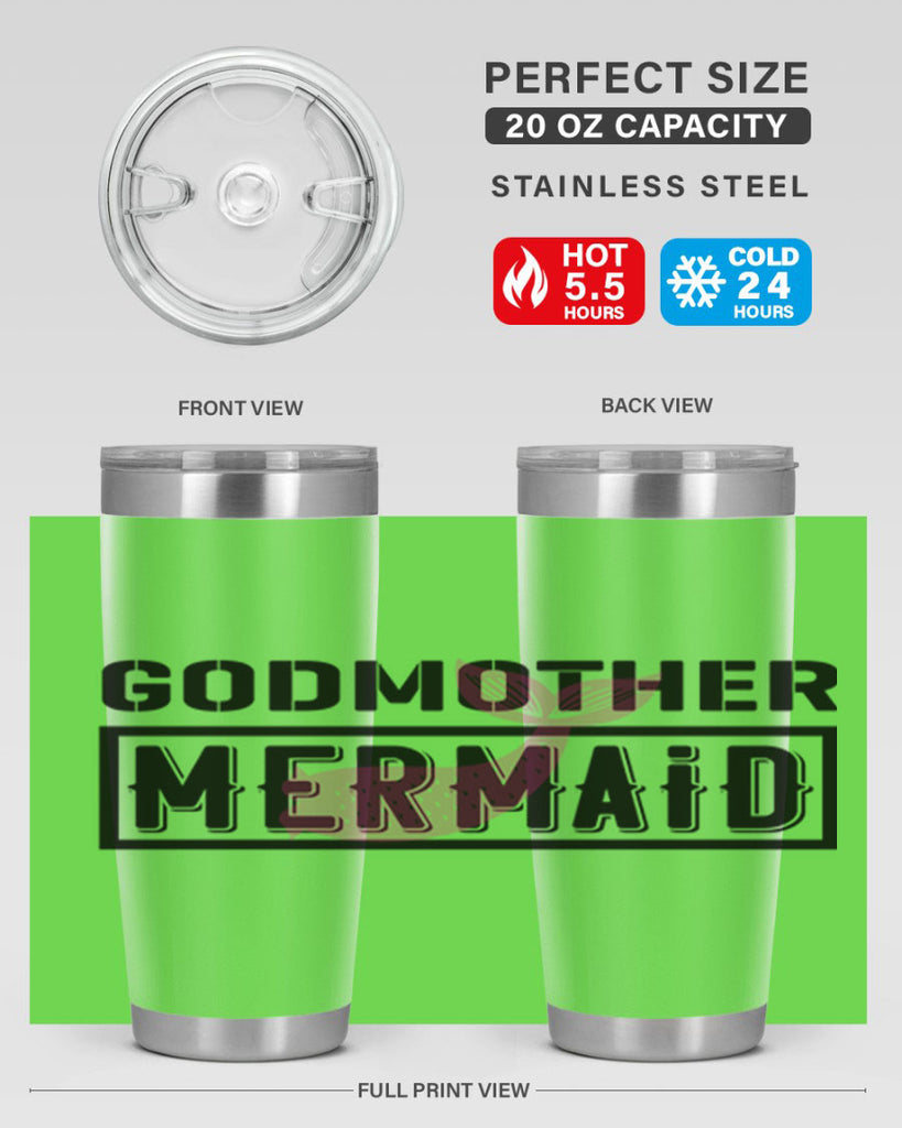 Godmother mermaid 196#- mermaid- Tumbler