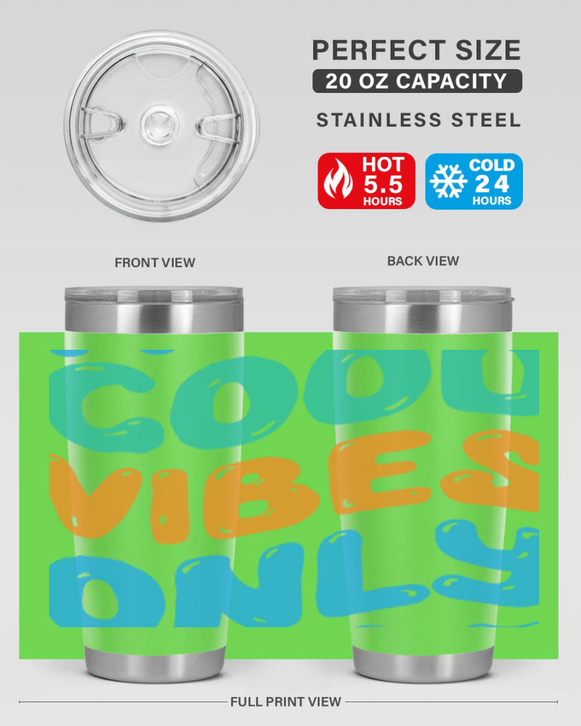 Good Vibes Only Design 200#- mermaid- Tumbler