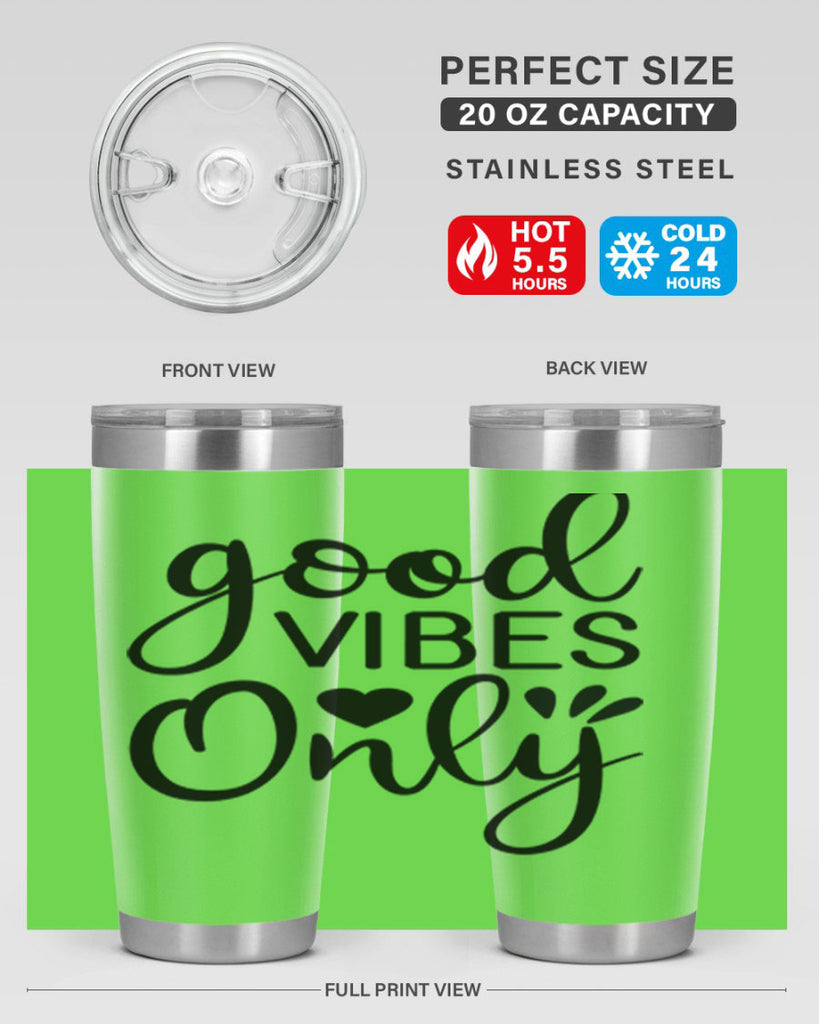 Good vibes only design 202#- mermaid- Tumbler