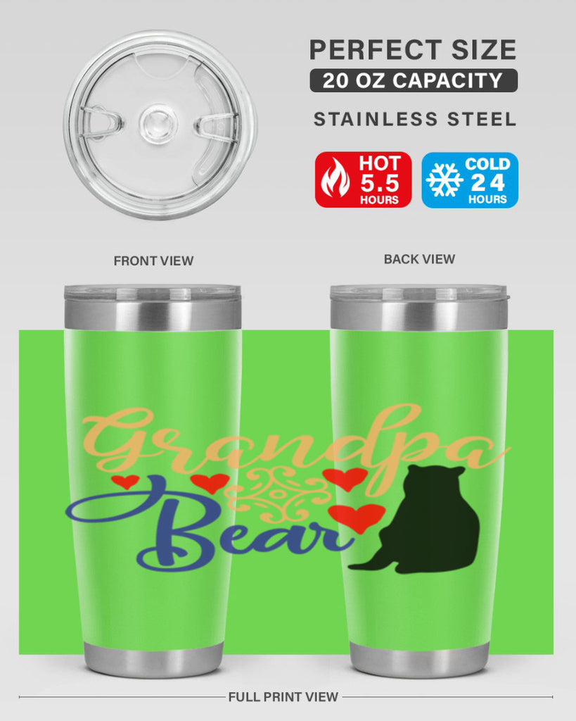 Grandpa bear 43#- grandpa - papa- Tumbler