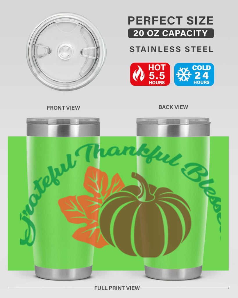 Grateful Thankful Blessed 214#- fall- Tumbler