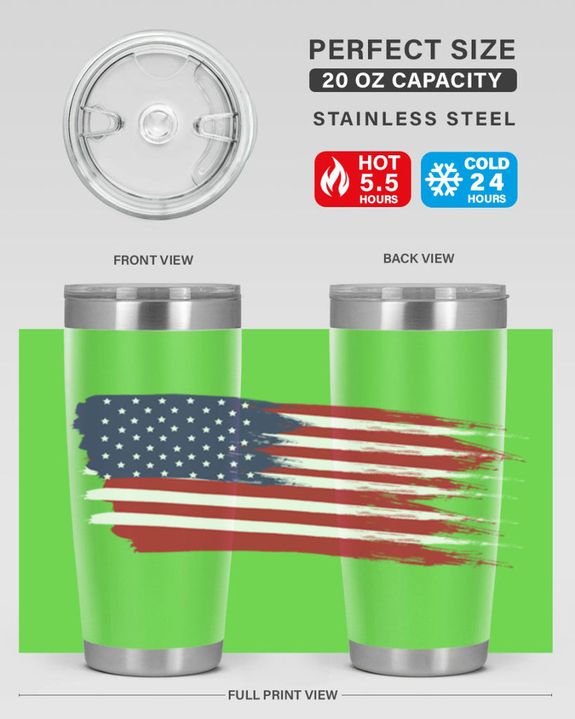 Grunge Flag 54#- Us Flags- Tumbler