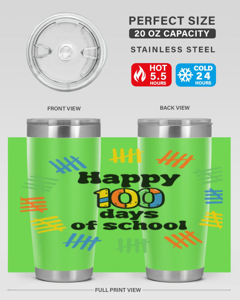 Happy 100 Days of School 51#- 100 days of school- Tumbler