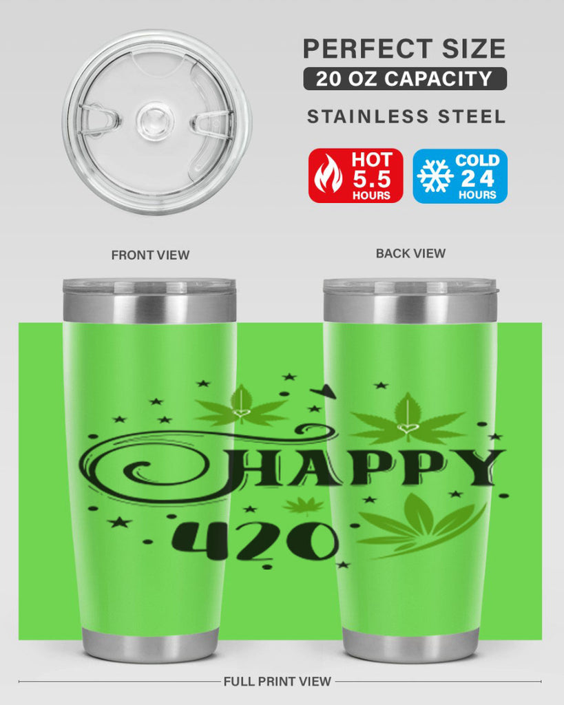 Happy 420 101#- marijuana- Tumbler