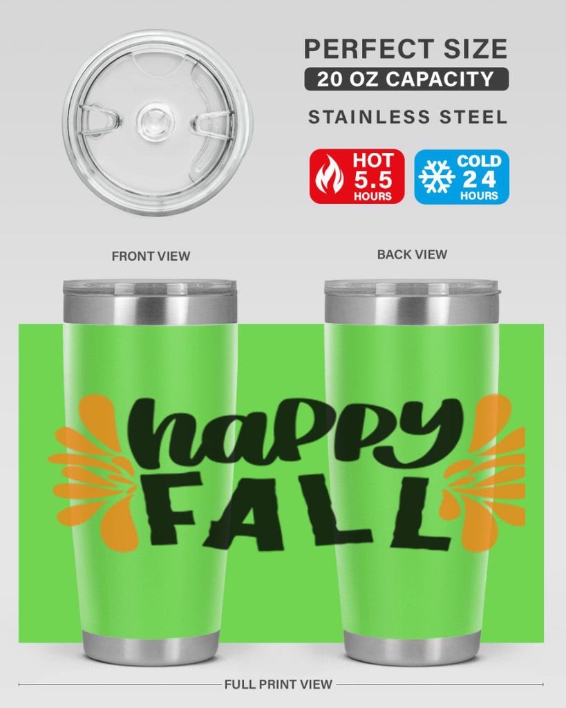 Happy Fall 491#- fall- Tumbler