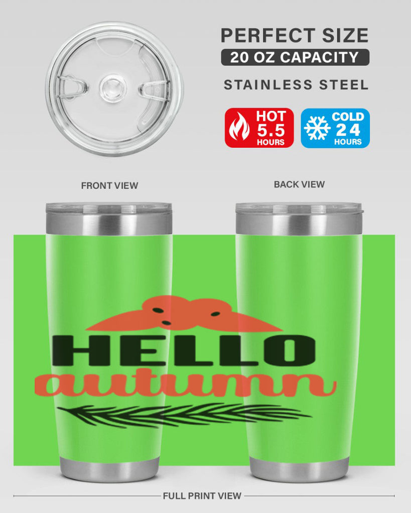Hello autumn 269#- fall- Tumbler