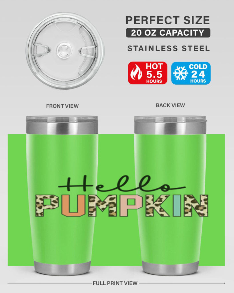 Hello pumpkin 289#- fall- Tumbler