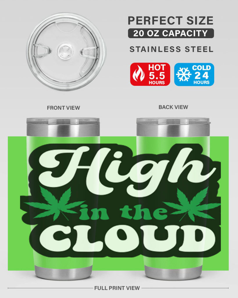 High in the cloud 113#- marijuana- Tumbler