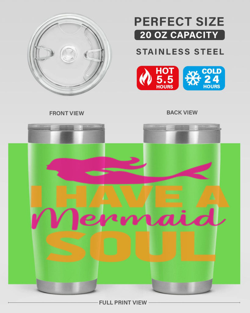 I Have A Mermaid Soul 207#- mermaid- Tumbler