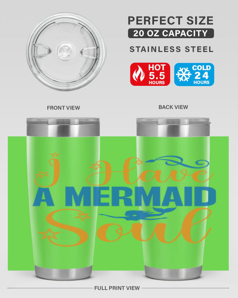 I Have a Mermaid Soul 211#- mermaid- Tumbler