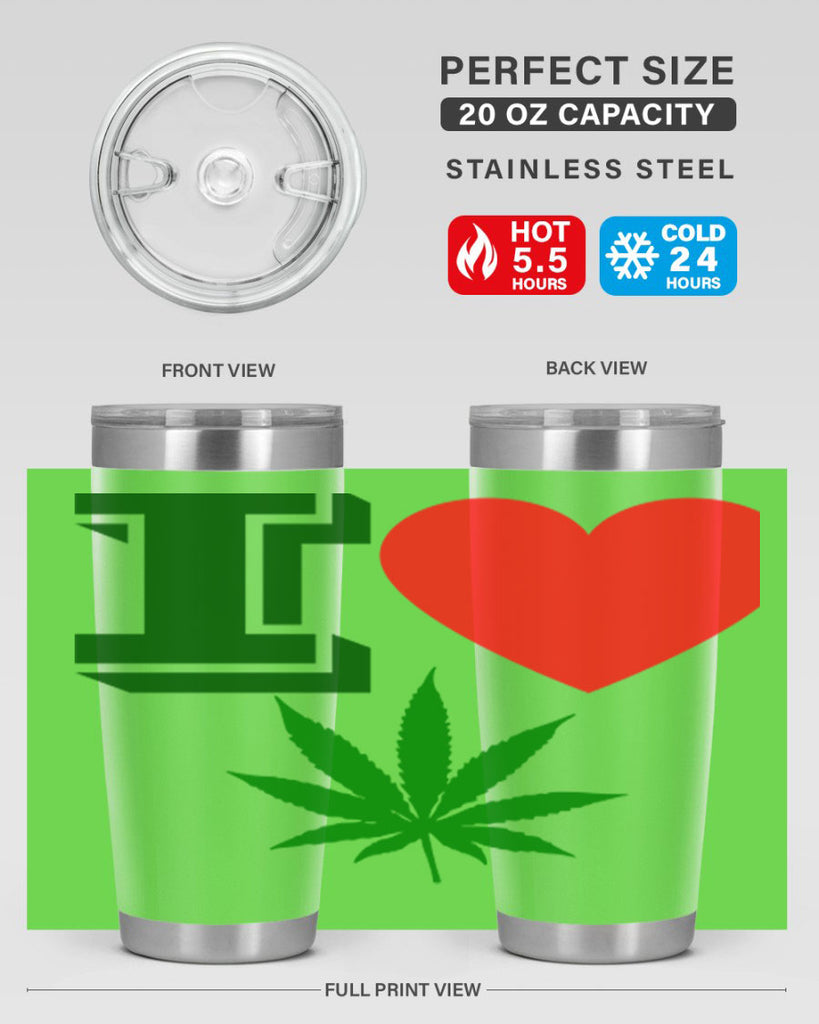 I love Cannabis 127#- marijuana- Tumbler