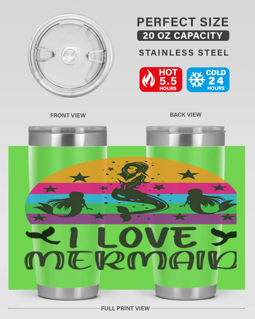 I love mermaid 230#- mermaid- Tumbler