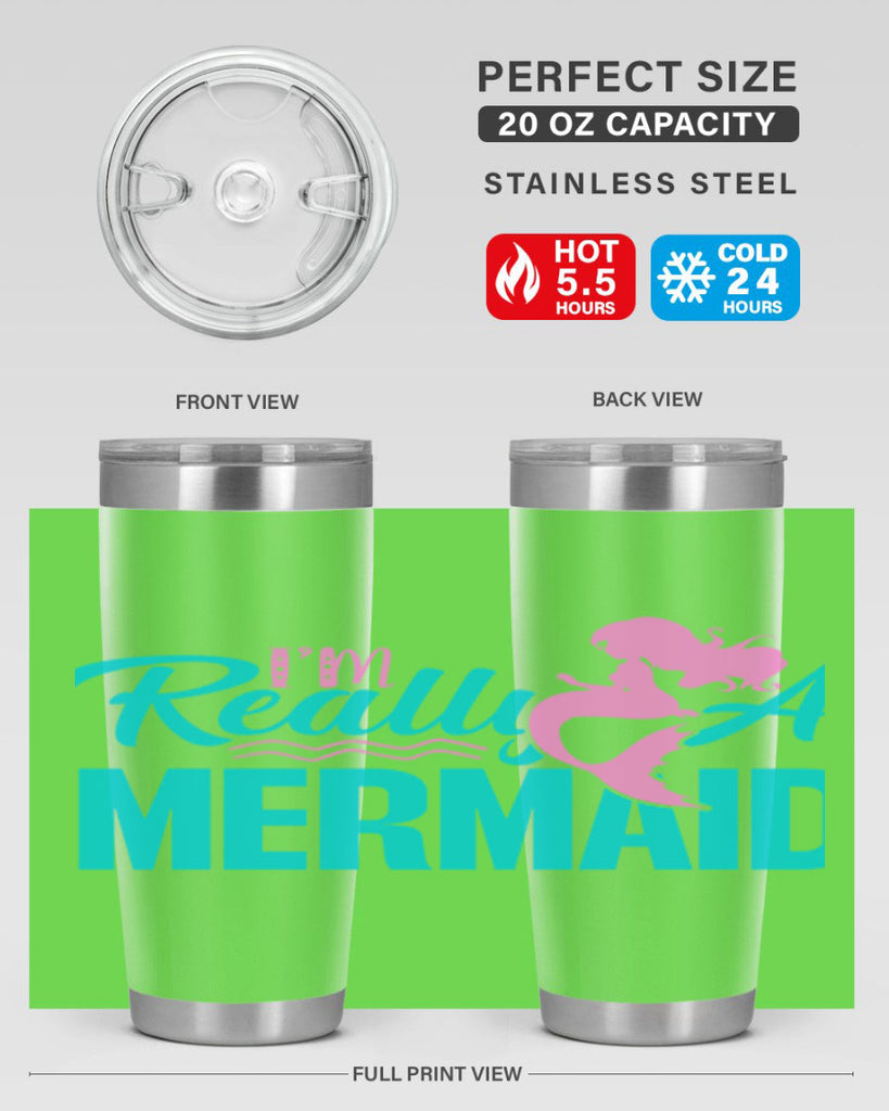 I m Really A Mermaid 212#- mermaid- Tumbler