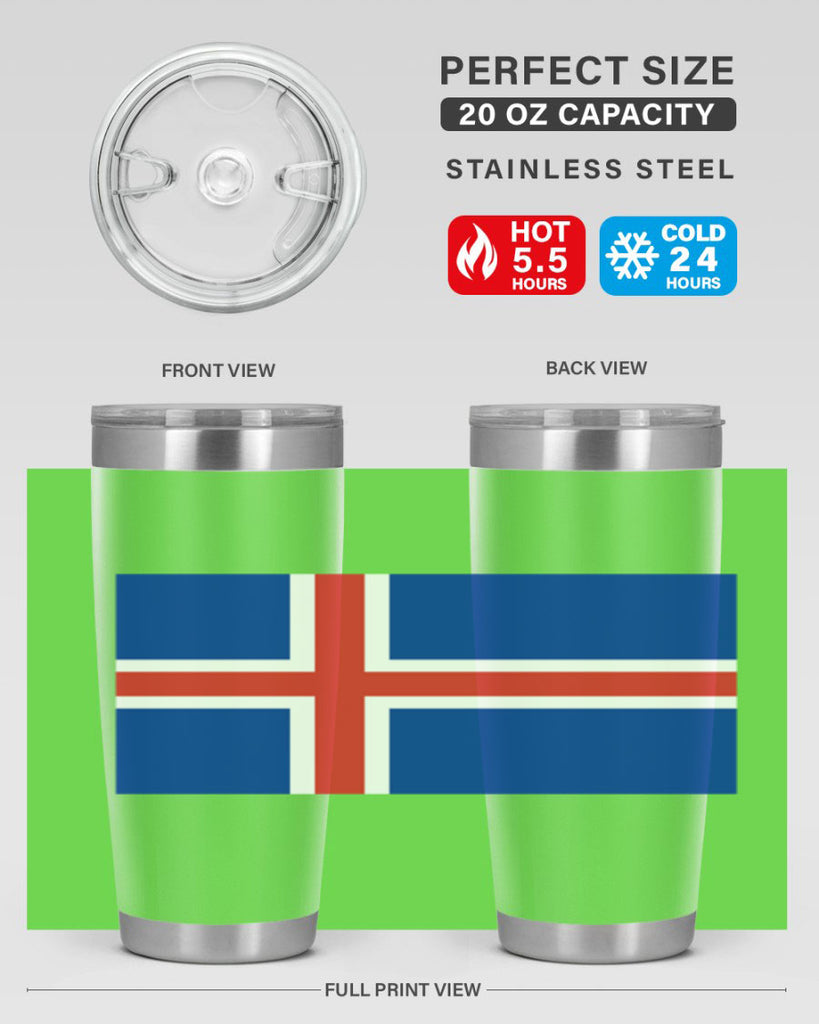 Iceland 122#- world flags- Tumbler