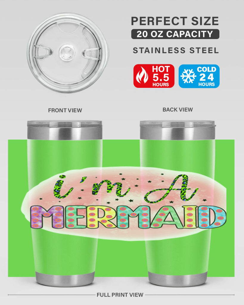 Im A Mermaid 255#- mermaid- Tumbler