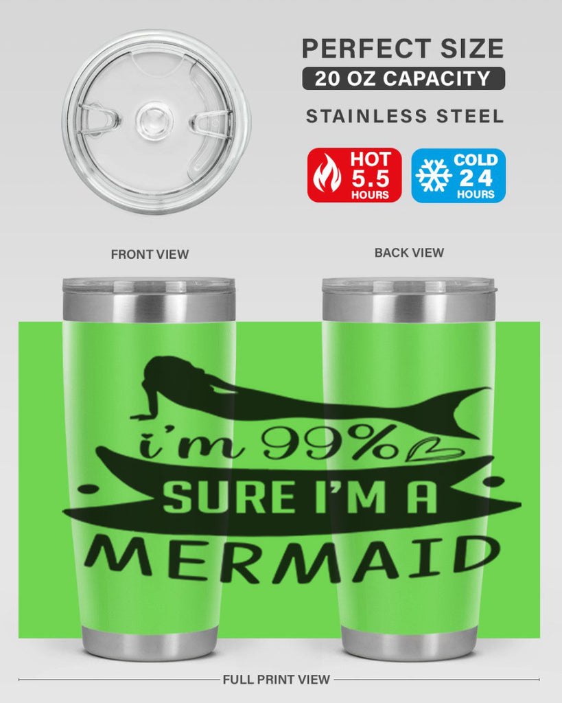 Im sure im a 248#- mermaid- Tumbler