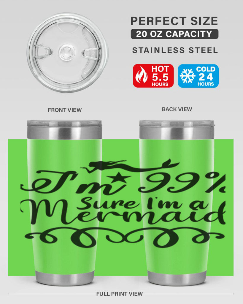 Im sure im a 249#- mermaid- Tumbler