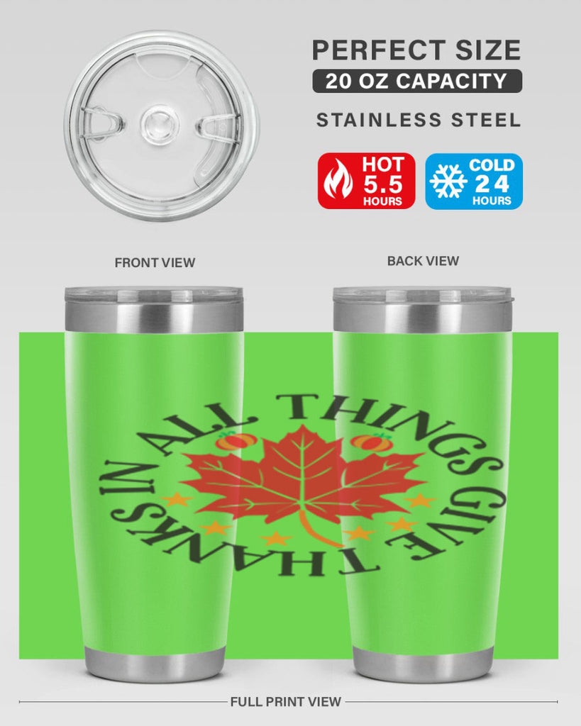 Inallthingsgivethanks 353#- fall- Tumbler