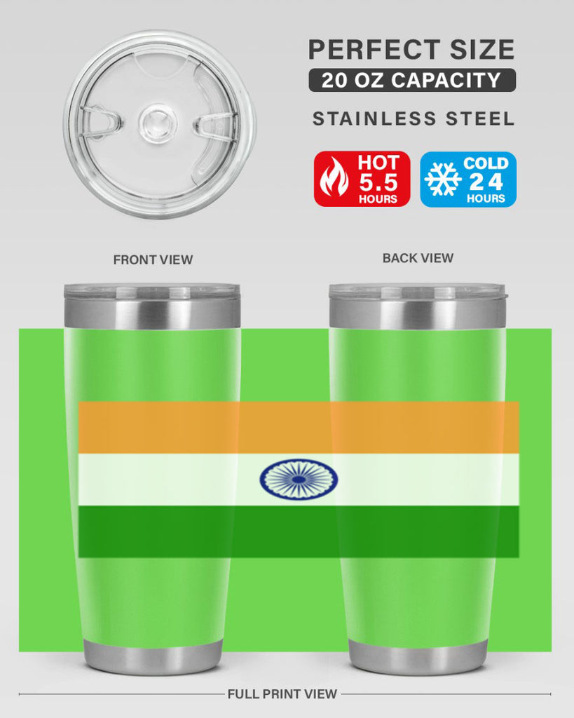India 121#- world flags- Tumbler