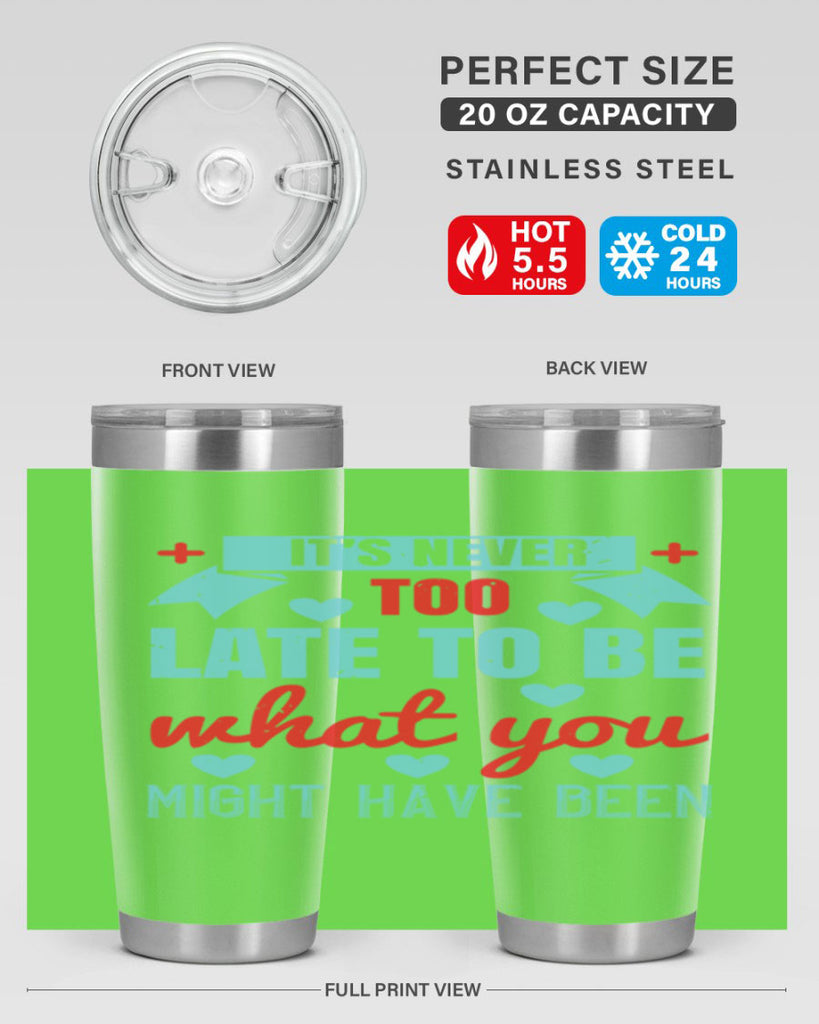 It’s never too late to be what you might have been Style 303#- nurse- tumbler
