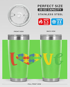 Love Style 30#- autism- Tumbler