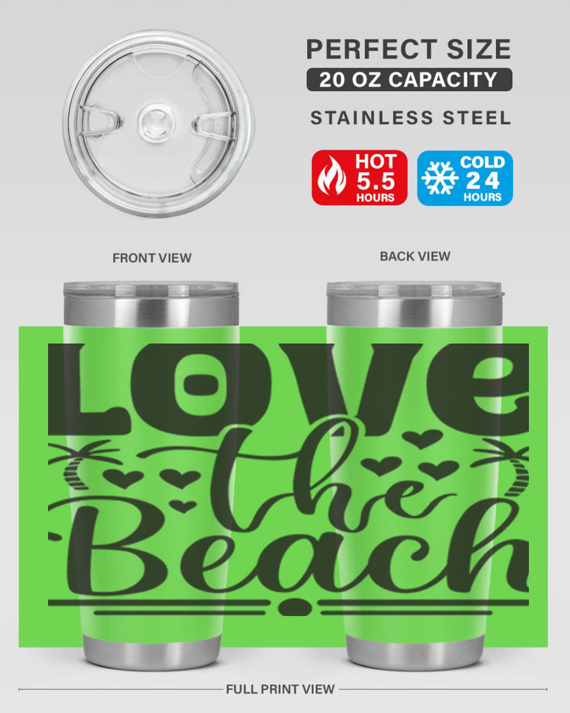 Love the beach 307#- mermaid- Tumbler