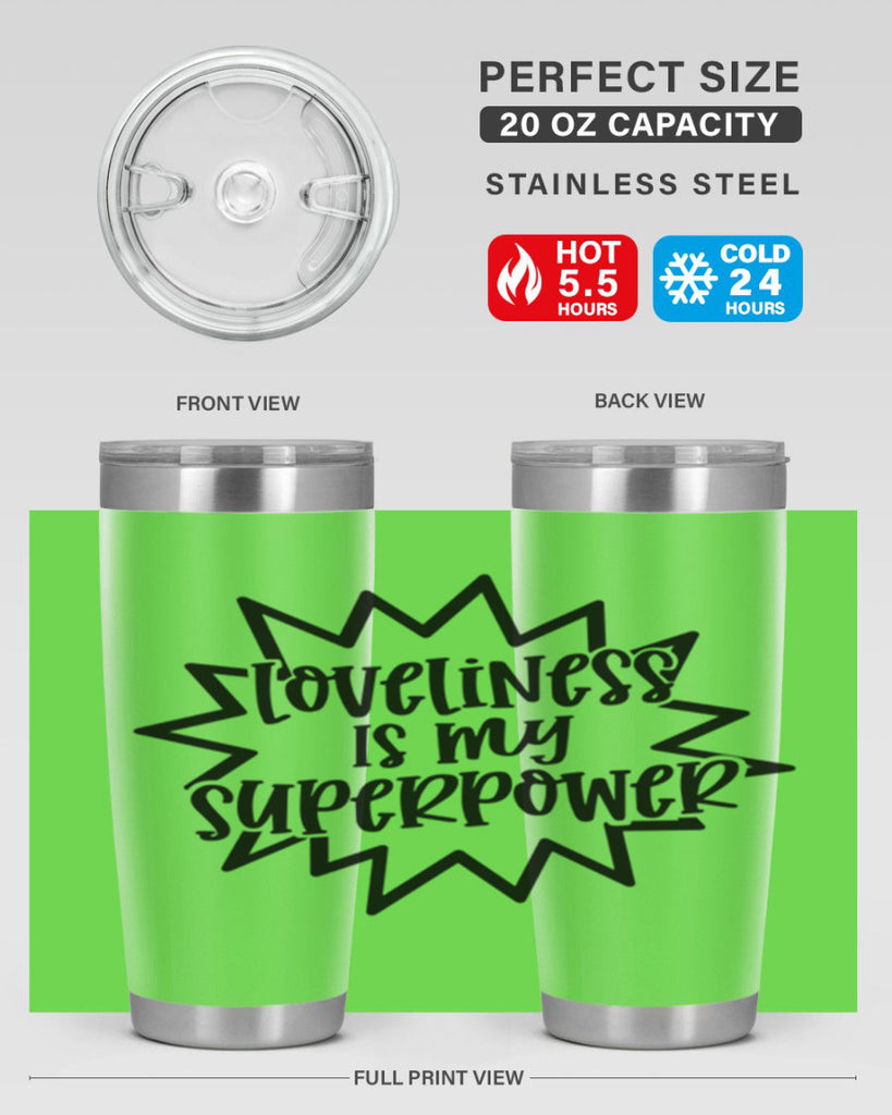 Loveliness Is My Superpower Style 53#- baby- tumbler