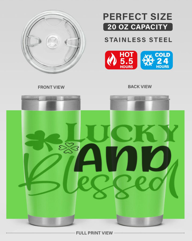 Lucky And Blessed Style 151#- St Patricks Day- Tumbler