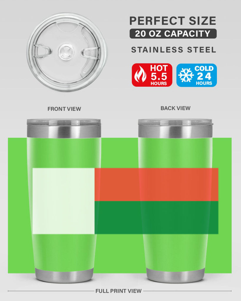 Madagascar 96#- world flags- Tumbler