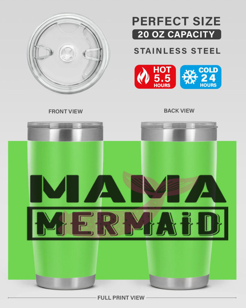 Mama mermaid 317#- mermaid- Tumbler