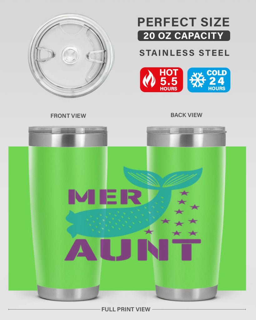 Mer Aunt 319#- mermaid- Tumbler