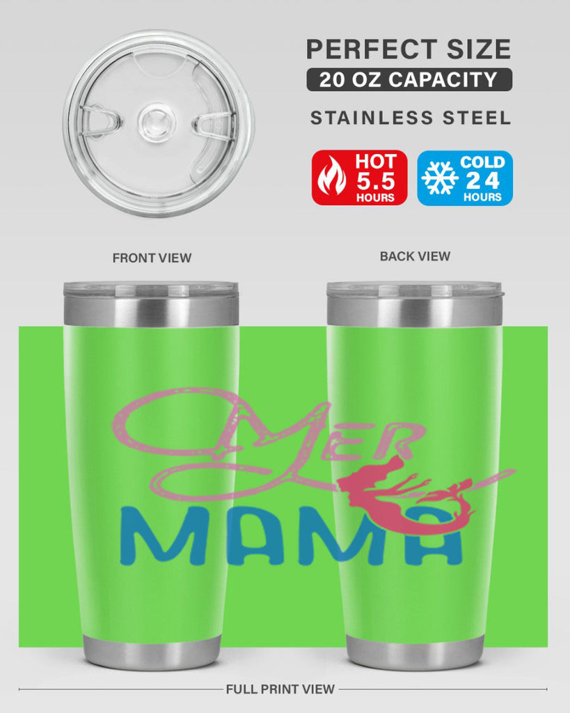 Mer Mama 333#- mermaid- Tumbler