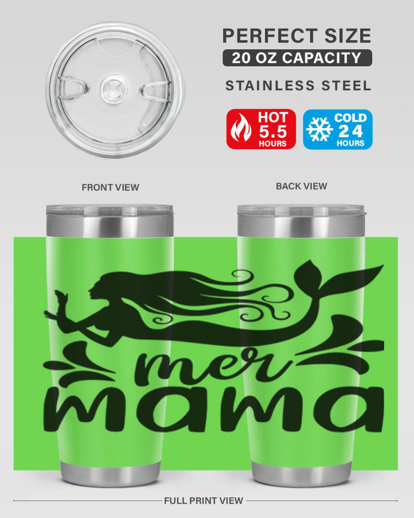 Mer mama 349#- mermaid- Tumbler