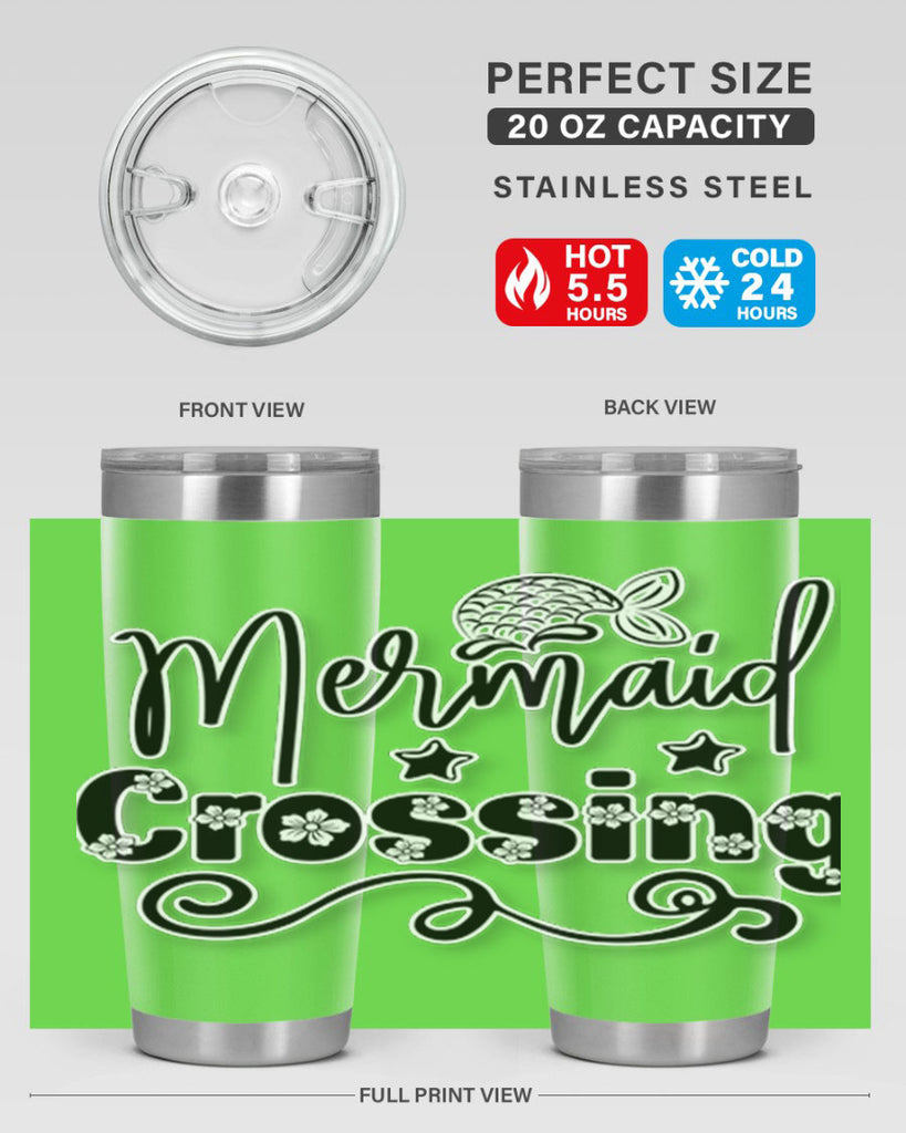 Mermaid Crossing 400#- mermaid- Tumbler