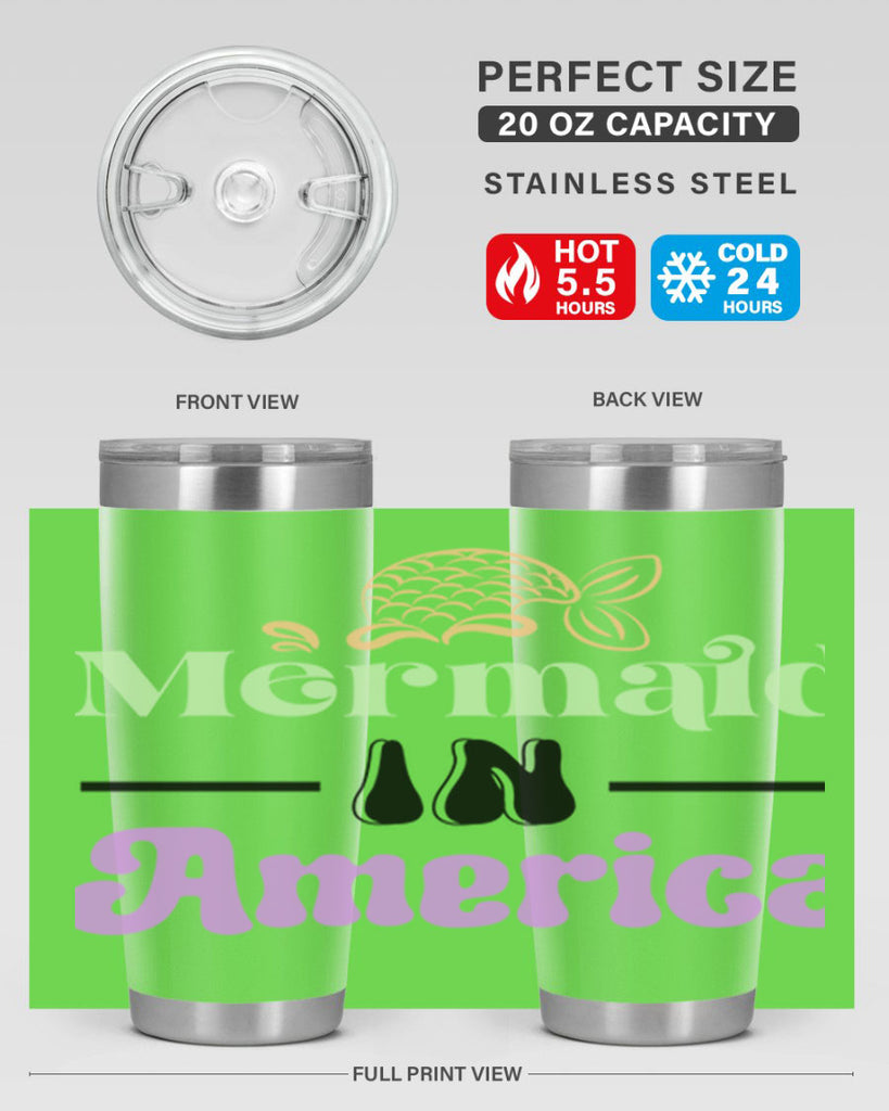 Mermaid In America 420#- mermaid- Tumbler