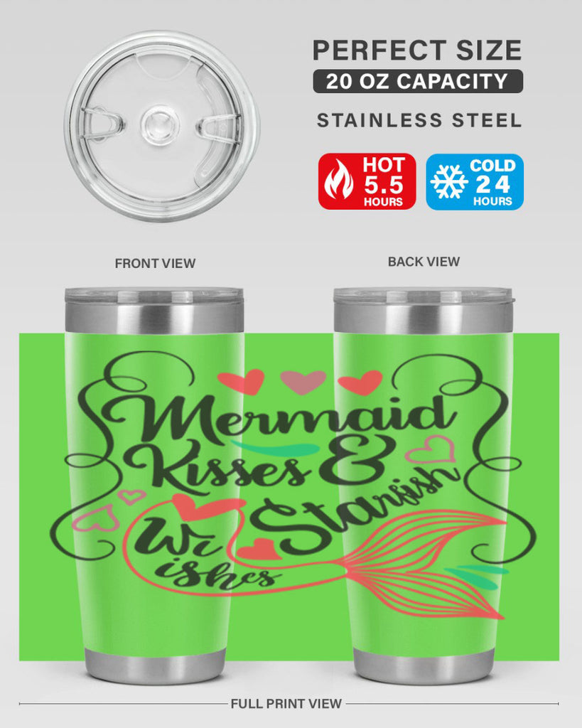 Mermaid Kisses Starfish Wishes 368#- mermaid- Tumbler